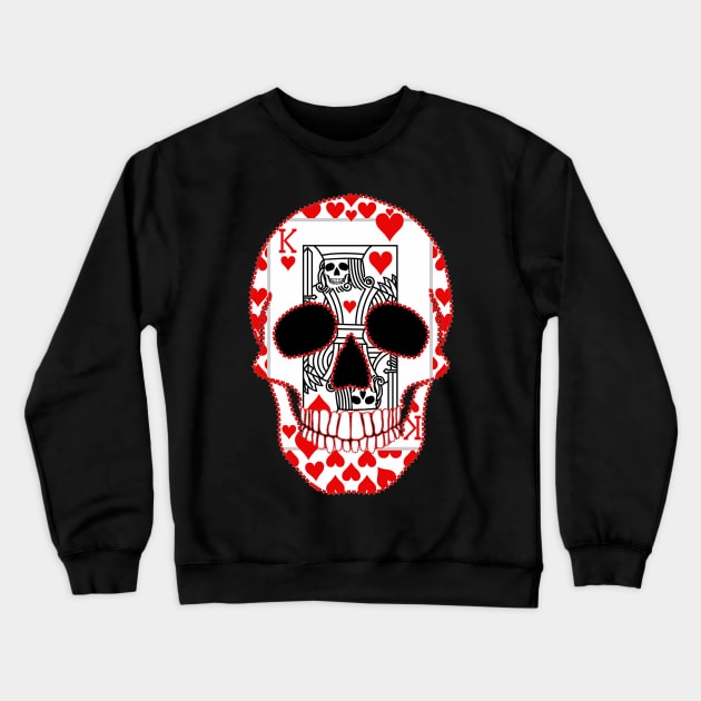 King Skull Crewneck Sweatshirt by Nuletto